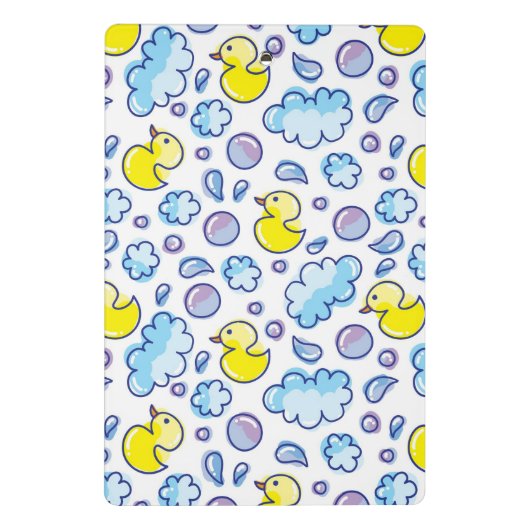 Wäschemuster Mini Klemmbrett (Rückseite)