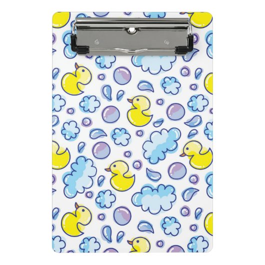 Wäschemuster Mini Klemmbrett (Vorderseite)