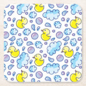 Wäschemuster Rechteckiger Pappuntersetzer (Vorderseite)