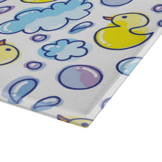 Wäschemuster Schneidebrett (Ecke)