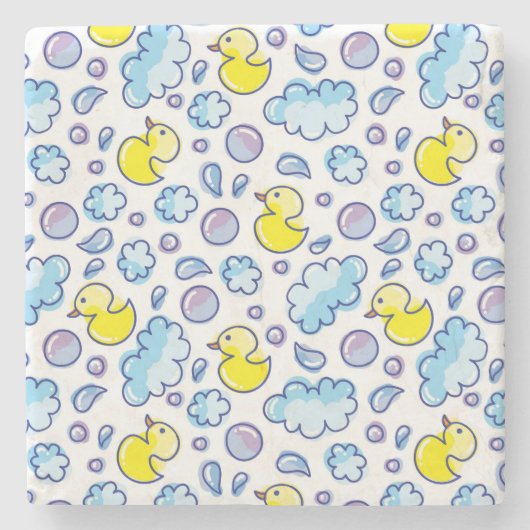 Wäschemuster Steinuntersetzer (Vorderseite)