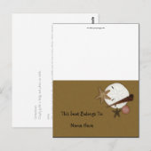 Waschen-Ashore-Tischzelt Postkarte (Vorne/Hinten)