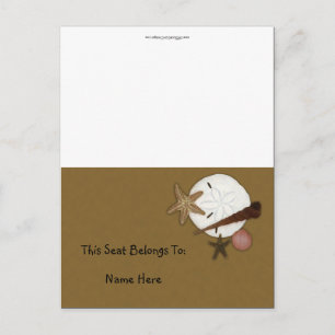 Waschen-Ashore-Tischzelt Postkarte