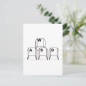 WASCHEN POSTKARTE (Stehend Vorderseite)