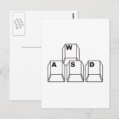 WASCHEN POSTKARTE (Vorne/Hinten)