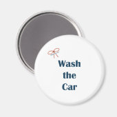 Waschen Sie die Erinnerungen des Autos Magnet (Vorderseite/Rückseite)