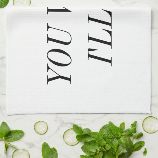 Waschen Sie, ich werde trocken. Geschirrtuch (Gefaltet)