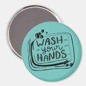 Waschen Sie Ihr Handmagazin Magnet (Vorderseite/Rückseite)