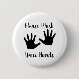 Waschen Sie Ihr Pinback Button-Button Button