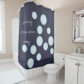 Waschen Sie Ihre ganze Sorgfalt weg sprudelt Duschvorhang (Beispiel)