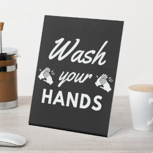 Waschen Sie Ihre Hände Badezimmer Toilette Ruherau Sockelschild