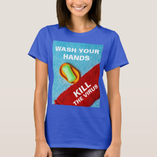 Waschen Sie Ihre Hände individuell anpassbar T-Shirt