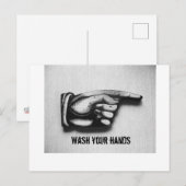 Waschen Sie Ihre Hände ja, Sie Postkarte (Vorne/Hinten)