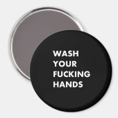 Waschen Sie Ihre Hände Magnet (Vorderseite/Rückseite)
