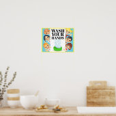 WASCHEN SIE IHRE HÄNDE POSTER (Küche)