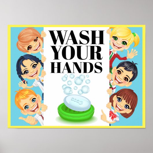 WASCHEN SIE IHRE HÄNDE POSTER (Vorne)
