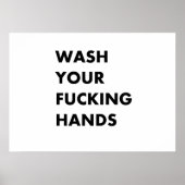 Waschen Sie Ihre Hände Poster (Vorne)