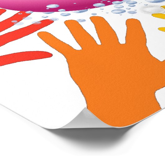 WASCHEN SIE IHRE HÄNDE POSTER (Ecke)