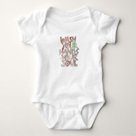 Waschen Sie Ihre Hände und Ihr Soul Baby Bodysuit Baby Strampler