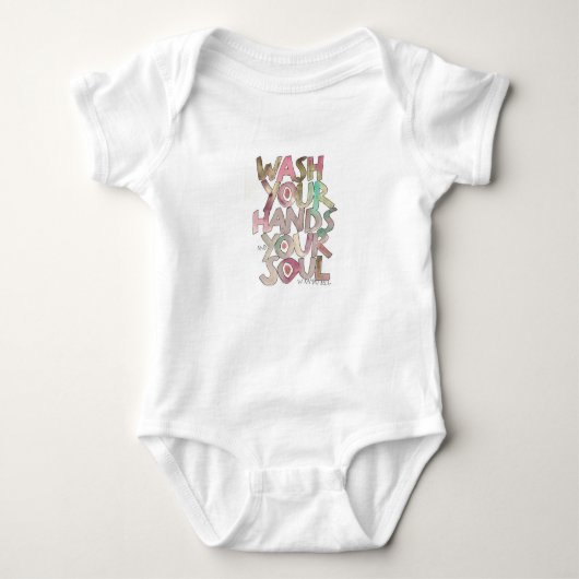 Waschen Sie Ihre Hände und Ihr Soul Baby Bodysuit Baby Strampler (Vorderseite)