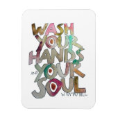 Waschen Sie Ihre Hände und Ihren Soul-Kühlschrank- Magnet (Vertikal)