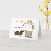 Waschen Sie Ihre Hintern-Grußkarte Karte (Gelbe Blume)