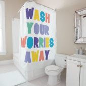WASCHEN SIE IHRE SORGEN AB DUSCHVORHANG (Beispiel)