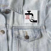 Waschen Sie Ihren Handknopf Button (Beispiel)