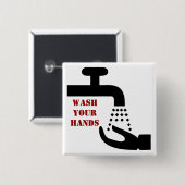 Waschen Sie Ihren Handknopf Button (Vorne & Hinten)