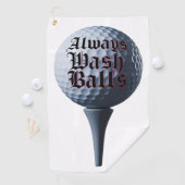 Waschen Sie immer Balls Golf Handtuch (Insitu)