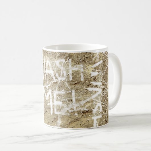 Waschen Sie mich Kaffeetasse (VorderseiteRechts)