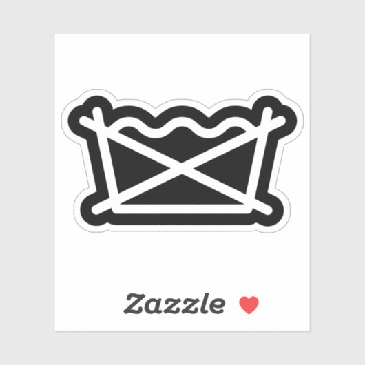 WASCHEN SIE NICHT! AUFKLEBER (Blatt)