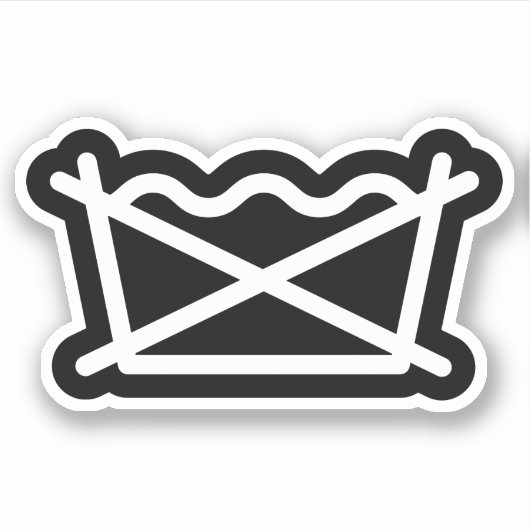 WASCHEN SIE NICHT! AUFKLEBER (Vorderseite)