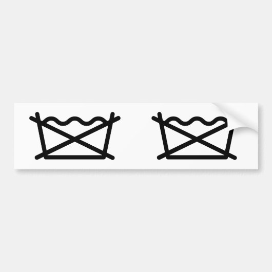 WASCHEN SIE NICHT! AUTOAUFKLEBER (Vorne)