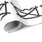 WASCHEN SIE NICHT! GESCHENKPAPIER (Rolleneckpunkt)