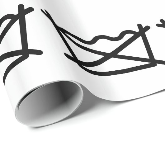 WASCHEN SIE NICHT! GESCHENKPAPIER (Rolleneckpunkt)