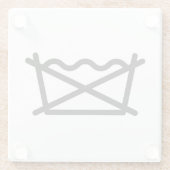 WASCHEN SIE NICHT! GLASUNTERSETZER (Rückseite)