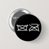 WASCHEN SIE NICHT! NICHT IRON! BUTTON (Vorne & Hinten)
