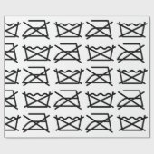 WASCHEN SIE NICHT! NICHT IRON! GESCHENKPAPIER (Flach)