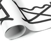 WASCHEN SIE NICHT! NICHT IRON! GESCHENKPAPIER (Rolleneckpunkt)