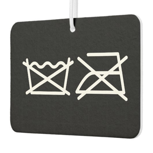 WASCHEN SIE NICHT! NICHT IRON! Lufterfrischer (Links)