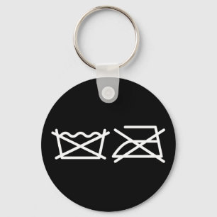 WASCHEN SIE NICHT! NICHT IRON! SCHLÜSSELANHÄNGER