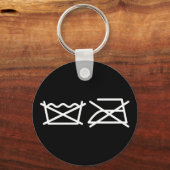 WASCHEN SIE NICHT! NICHT IRON! SCHLÜSSELANHÄNGER (Vorderseite)