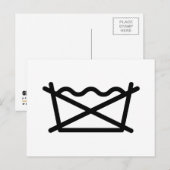 WASCHEN SIE NICHT! POSTKARTE (Vorne/Hinten)