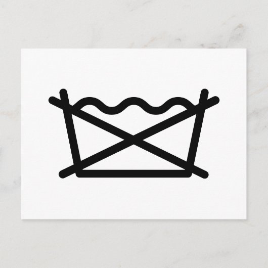 WASCHEN SIE NICHT! POSTKARTE (Vorderseite)