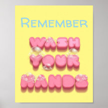 Waschen Sie sich die Erinnerung der Hygiene