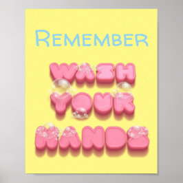 Waschen Sie sich die Erinnerung der Hygiene Poster