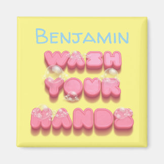 Waschen Sie sich die Erinnerung Magnet