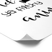 waschen Sie sich die Hand, wenn ein dreckiges Tier Poster (Ecke)