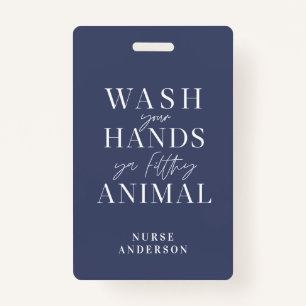 waschen Sie sich die Hände Ausweis